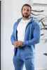 FS Airforce Blue / Silver Full Zip Hoodie with Pockets - FSH1249 sold by Father Sons