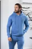FS Airforce Blue / Silver Full Zip Hoodie with Pockets - FSH1249 sold by Father Sons