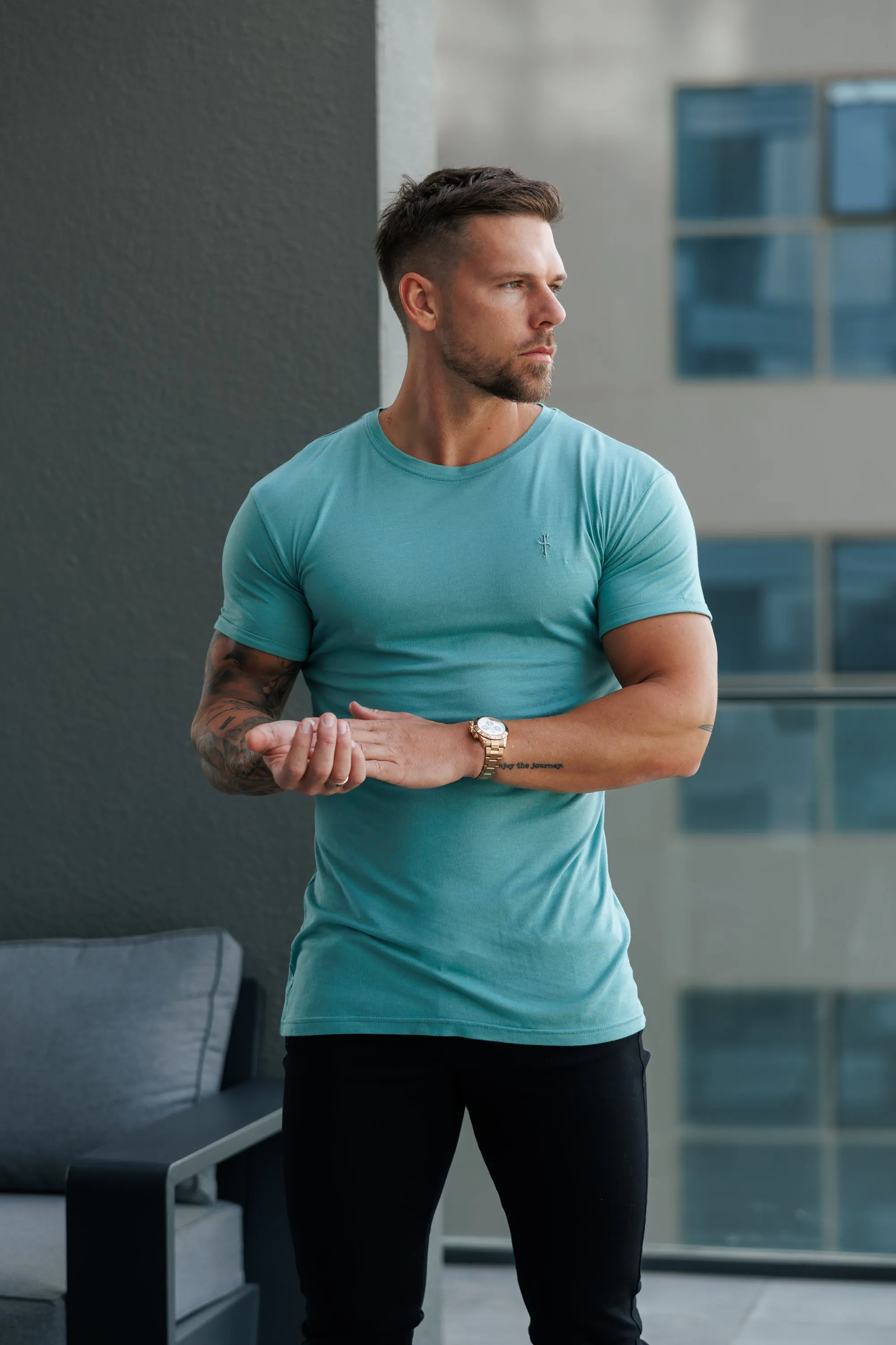 Father Sons New Green Bamboo Crew - FSH1176 sold by Father Sons product image thumbnail 2