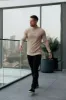 FS Classic Beige Ribbed Zip Funnel Neck Raglan Long Sleeve Crew - FSH1299 sold by Father Sons