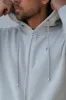 FS Light Grey / Silver Full Zip Hoodie with Pockets - FSH1250 sold by Father Sons