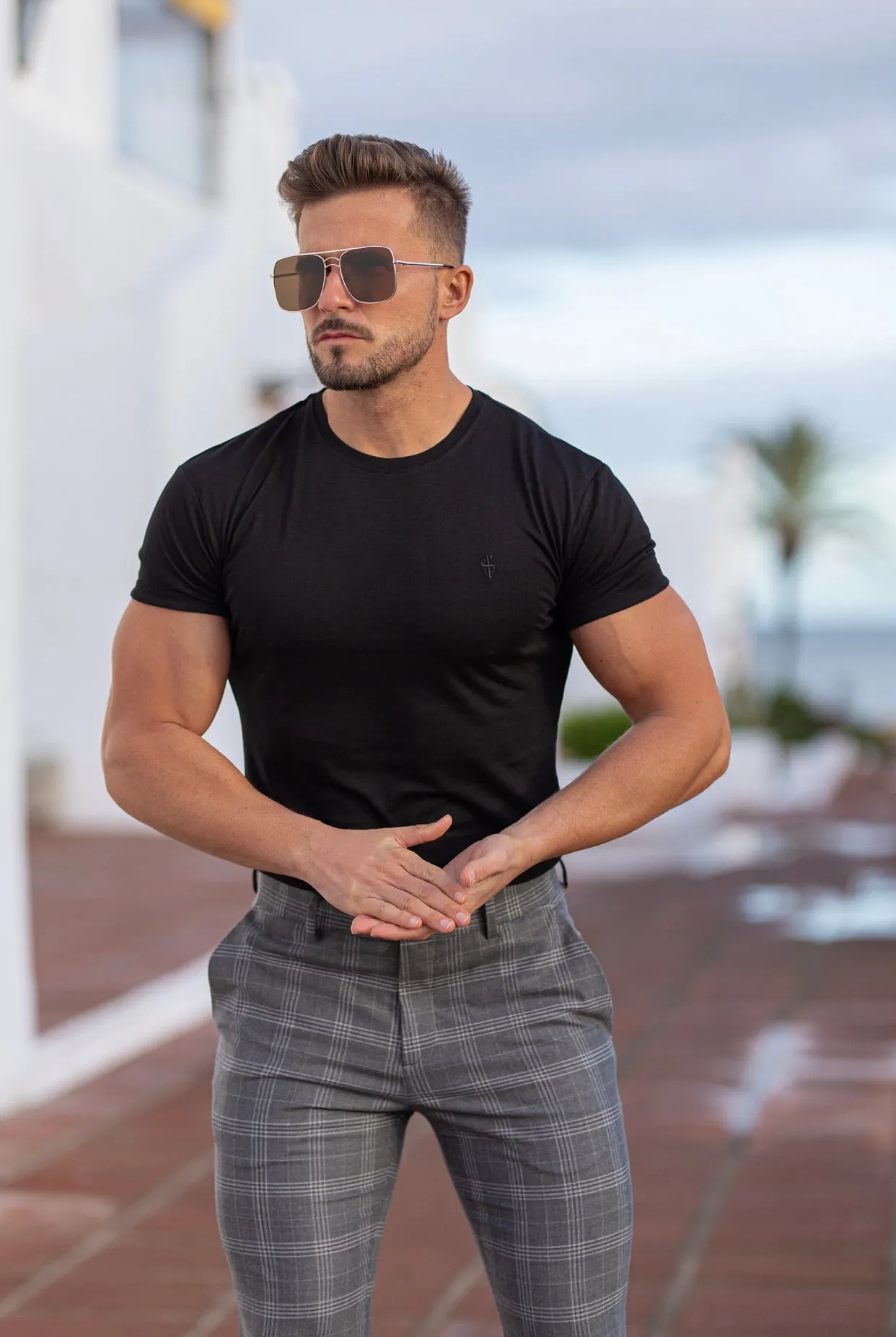 Father Sons Black Bamboo Crew T Shirt - FSH577 sold by Father Sons product image thumbnail 4