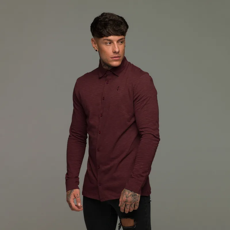 Father Sons Super Slim Burgundy Jersey - FSH010 (LAST CHANCE) sold by Father Sons