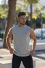 Father Sons Classic Light Grey Longline Gym Vest - FSH756 sold by Father Sons
