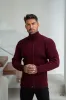 Father Sons Chunky Burgundy Ribbed Zipped Cardigan - FSJ071 sold by Father Sons
