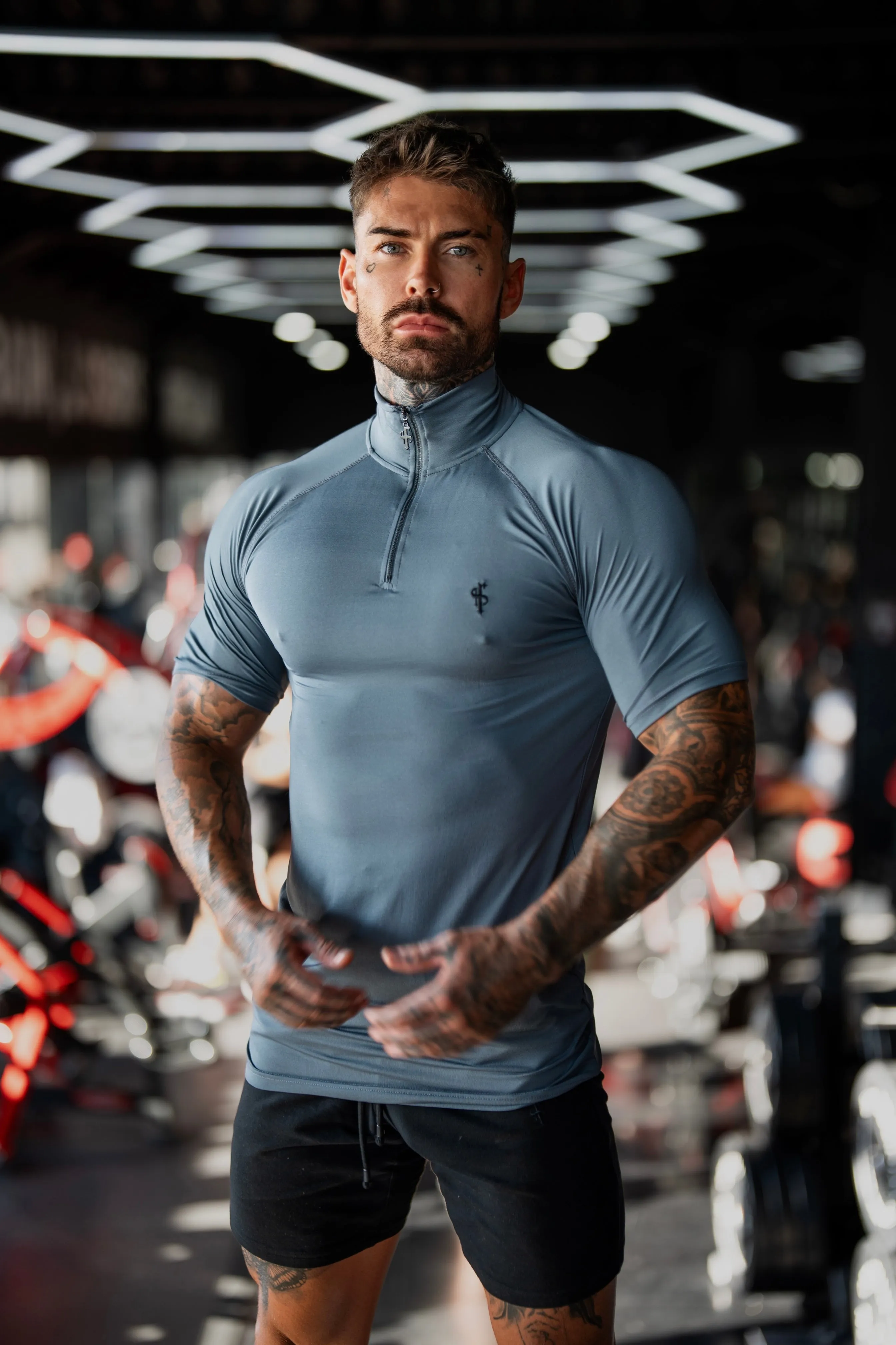 FS SS Charcoal Half Zip Gym Top - FSH1315 sold by Father Sons product image thumbnail 2