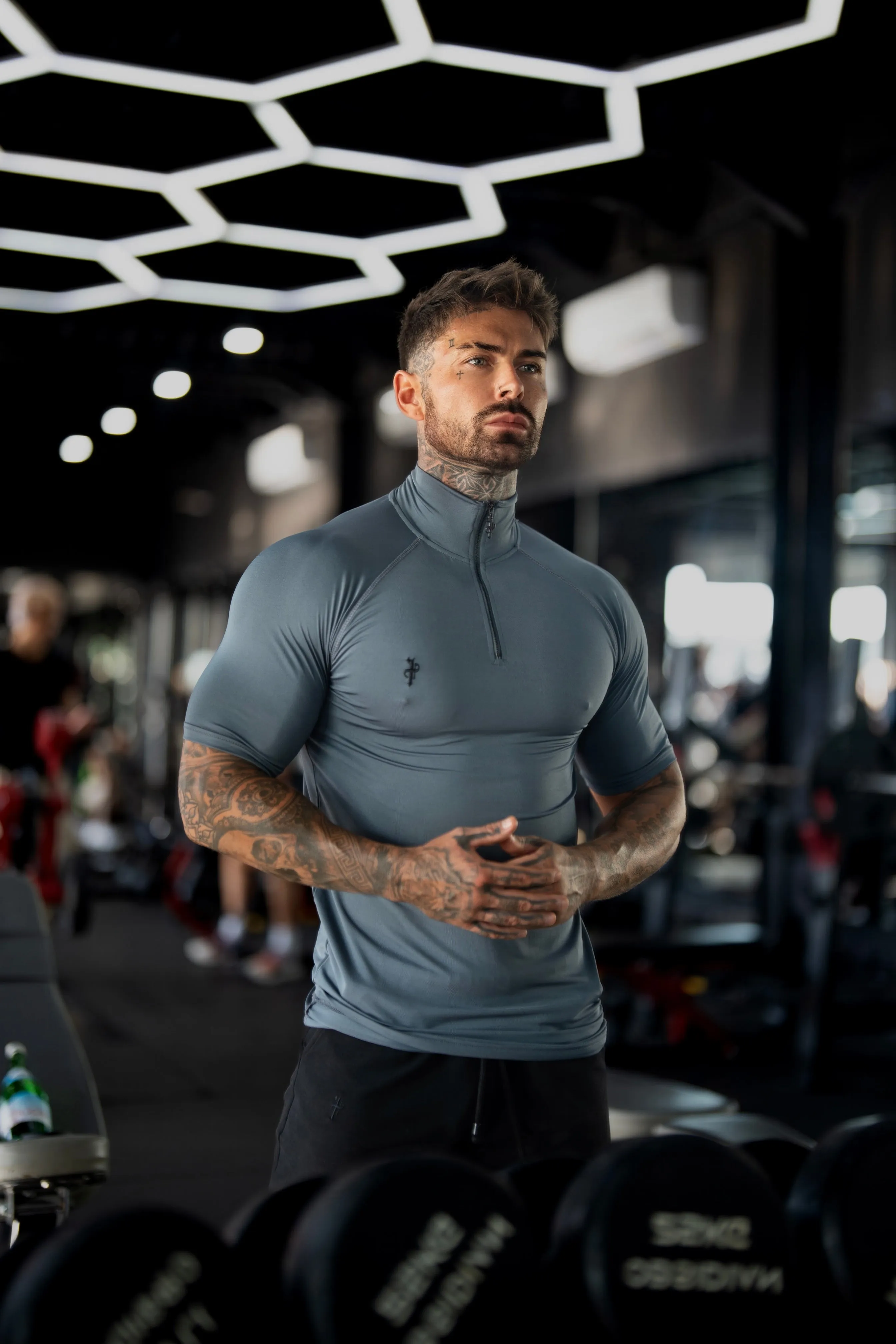 FS SS Charcoal Half Zip Gym Top - FSH1315 sold by Father Sons