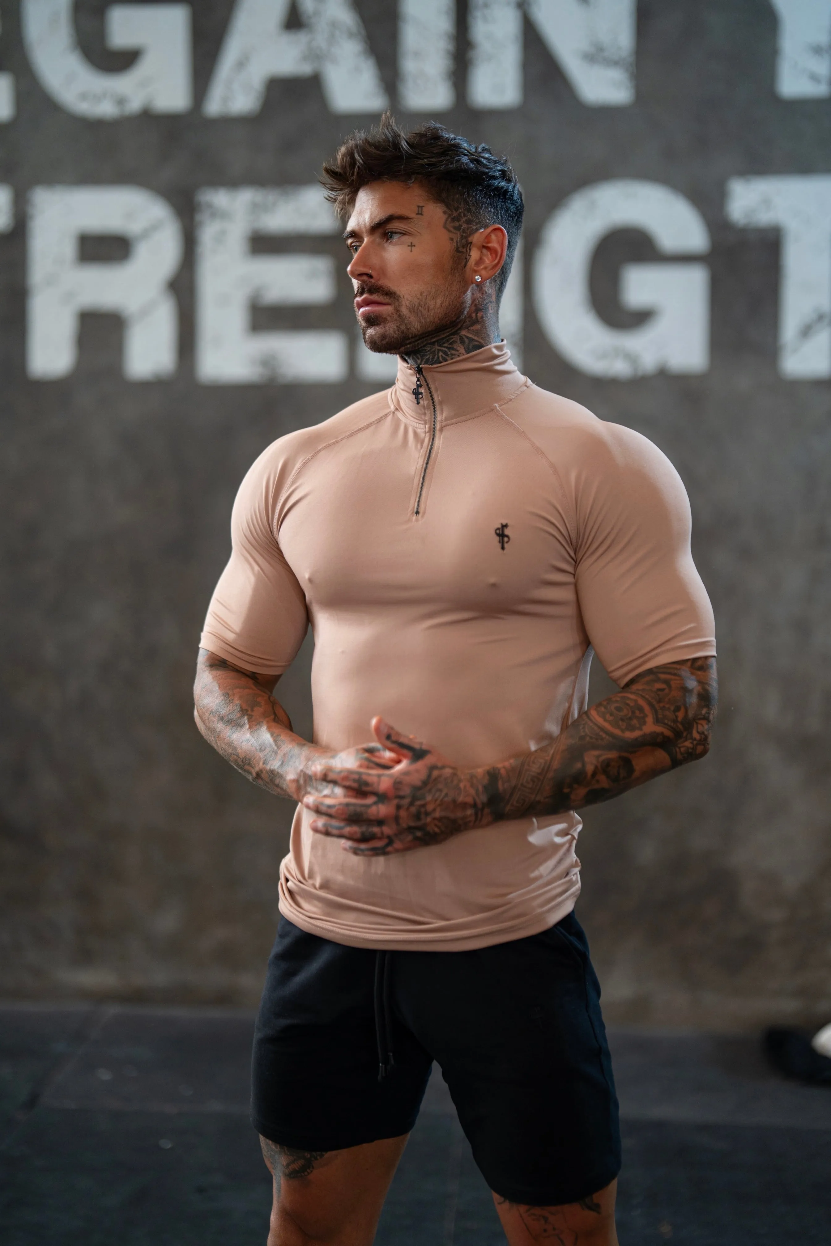 FS SS Coffee Half Zip Gym Top - FSH1313 sold by Father Sons