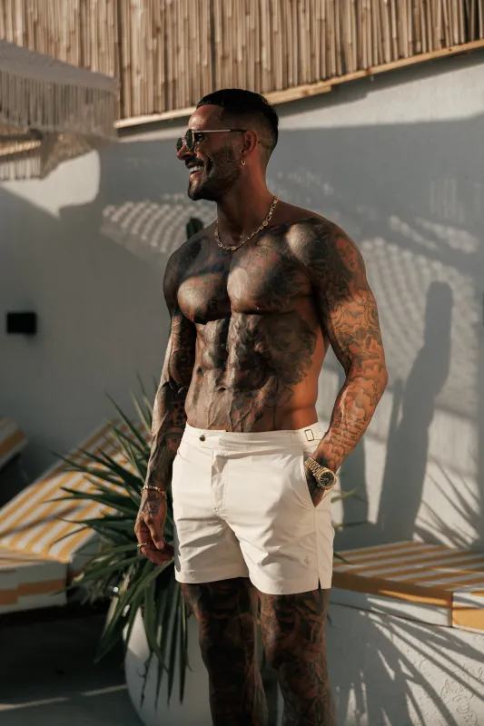 Beige / Gold Swim Shorts - FSN224 sold by Father Sons