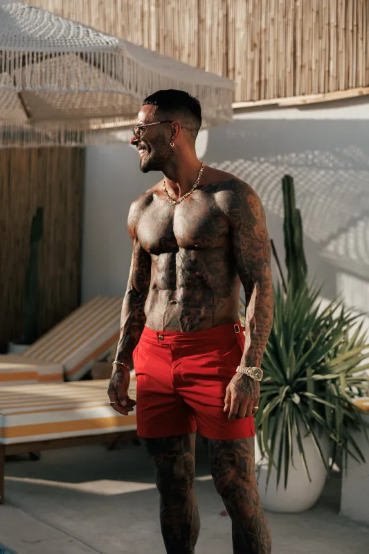 Father Sons Red / Gold Swim Shorts - FSN226 sold by Father Sons