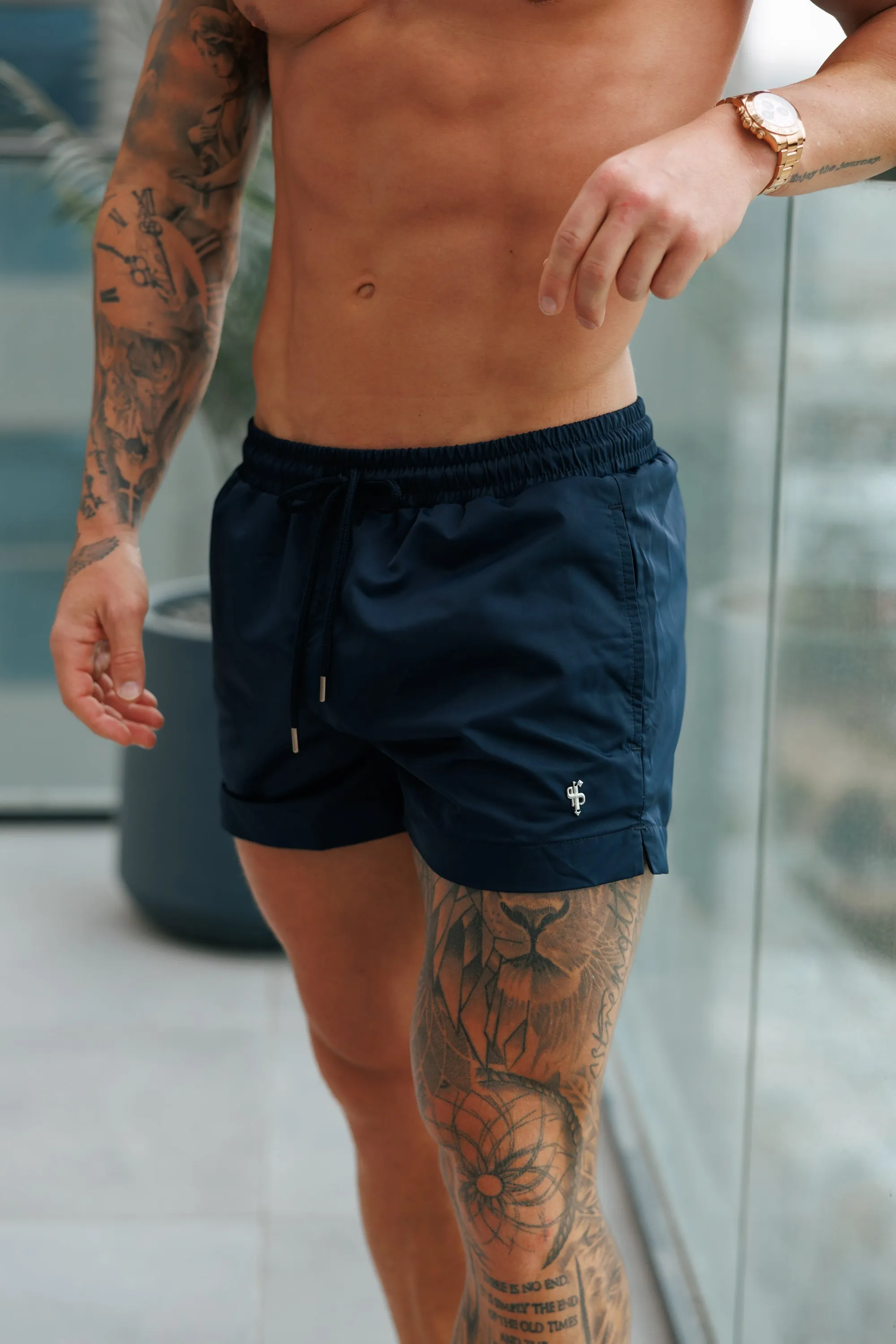 Navy / Silver Swim Shorts - FSH1322 sold by Father Sons product image thumbnail 4