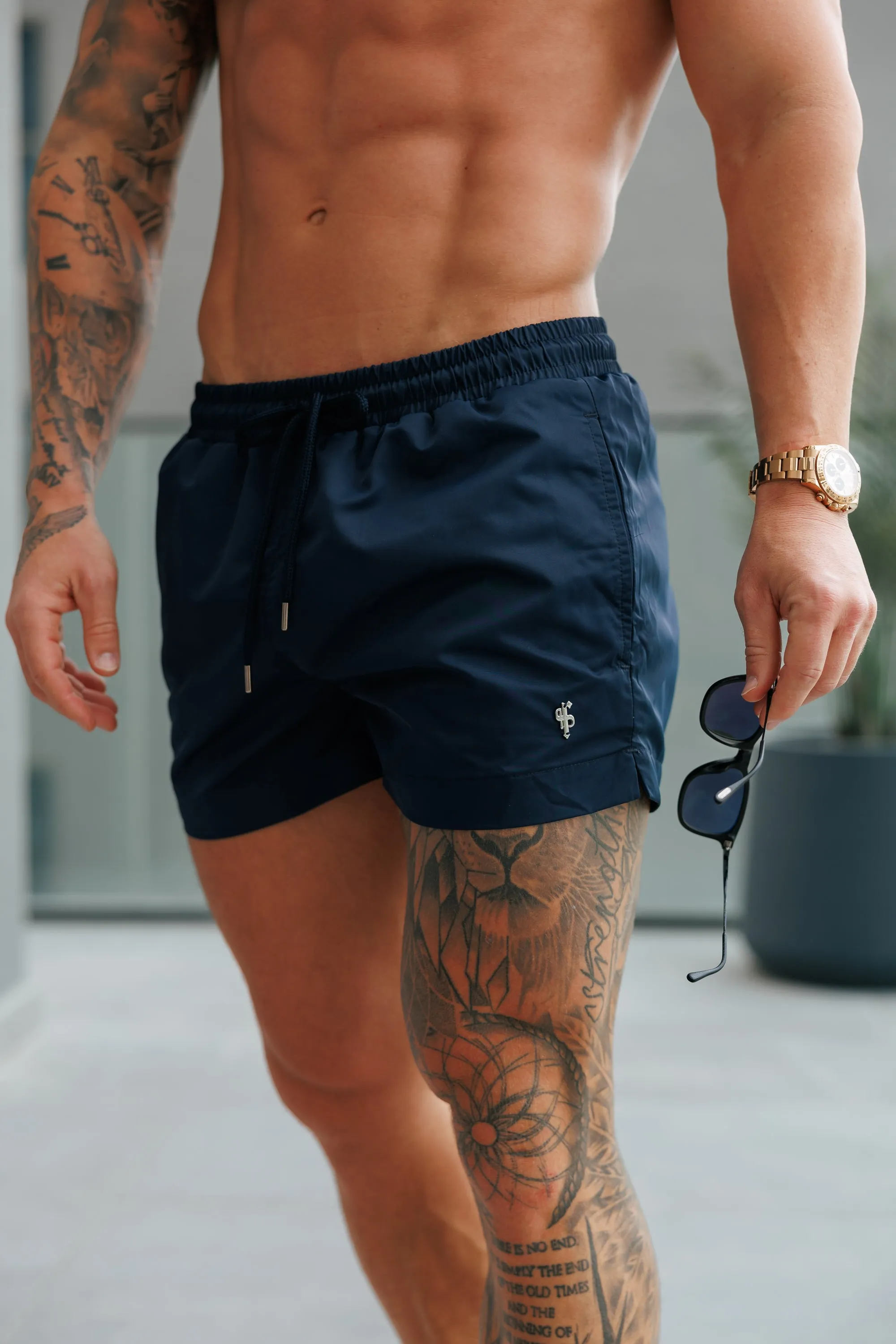 Navy / Silver Swim Shorts - FSH1322 sold by Father Sons