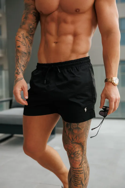 Father Sons Black / Silver Swim Shorts - FSH1316 sold by Father Sons