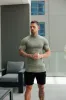 FS SS Olive Half Zip Gym Top - FSH1310 sold by Father Sons