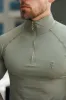 FS SS Olive Half Zip Gym Top - FSH1310 sold by Father Sons