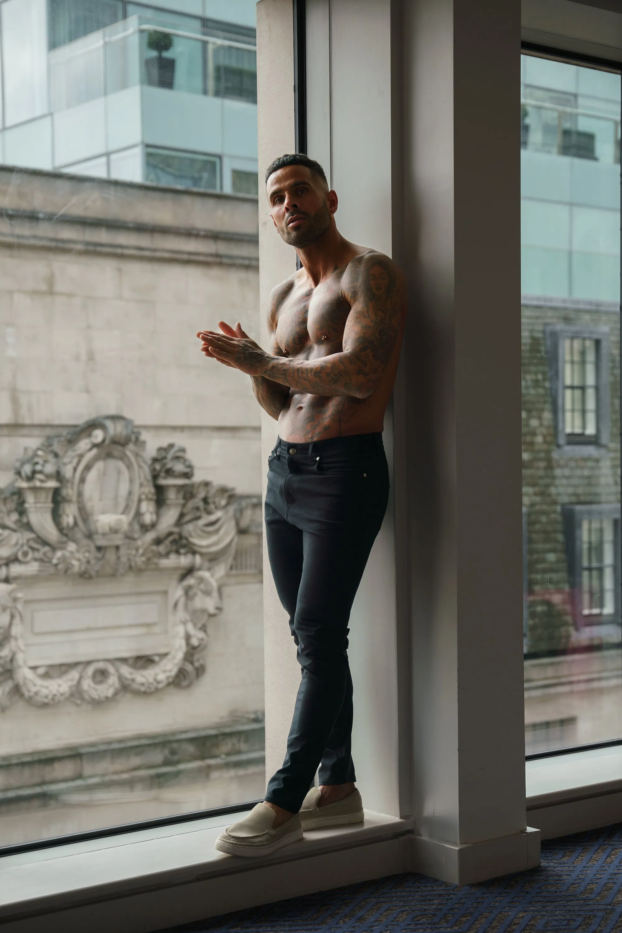 Father Sons Ultra Stretch Black Relaxed Jeans - FSJEAN016 sold by Father Sons product image thumbnail 3