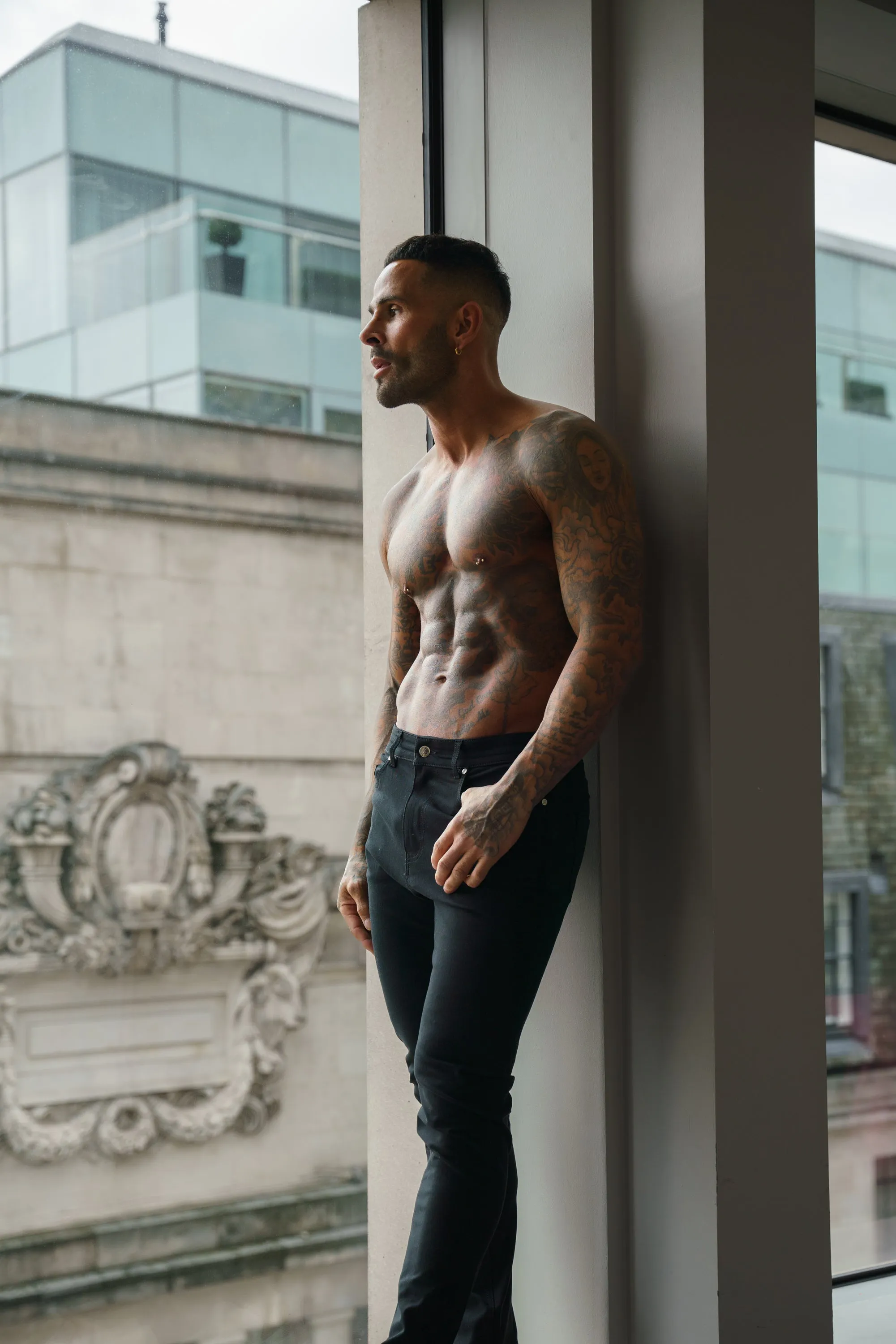 Father Sons Ultra Stretch Black Relaxed Jeans - FSJEAN016 sold by Father Sons product image thumbnail 4