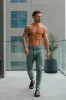 Father Sons Ultra Stretch Green Relaxed Jeans - FSJEAN017 sold by Father Sons