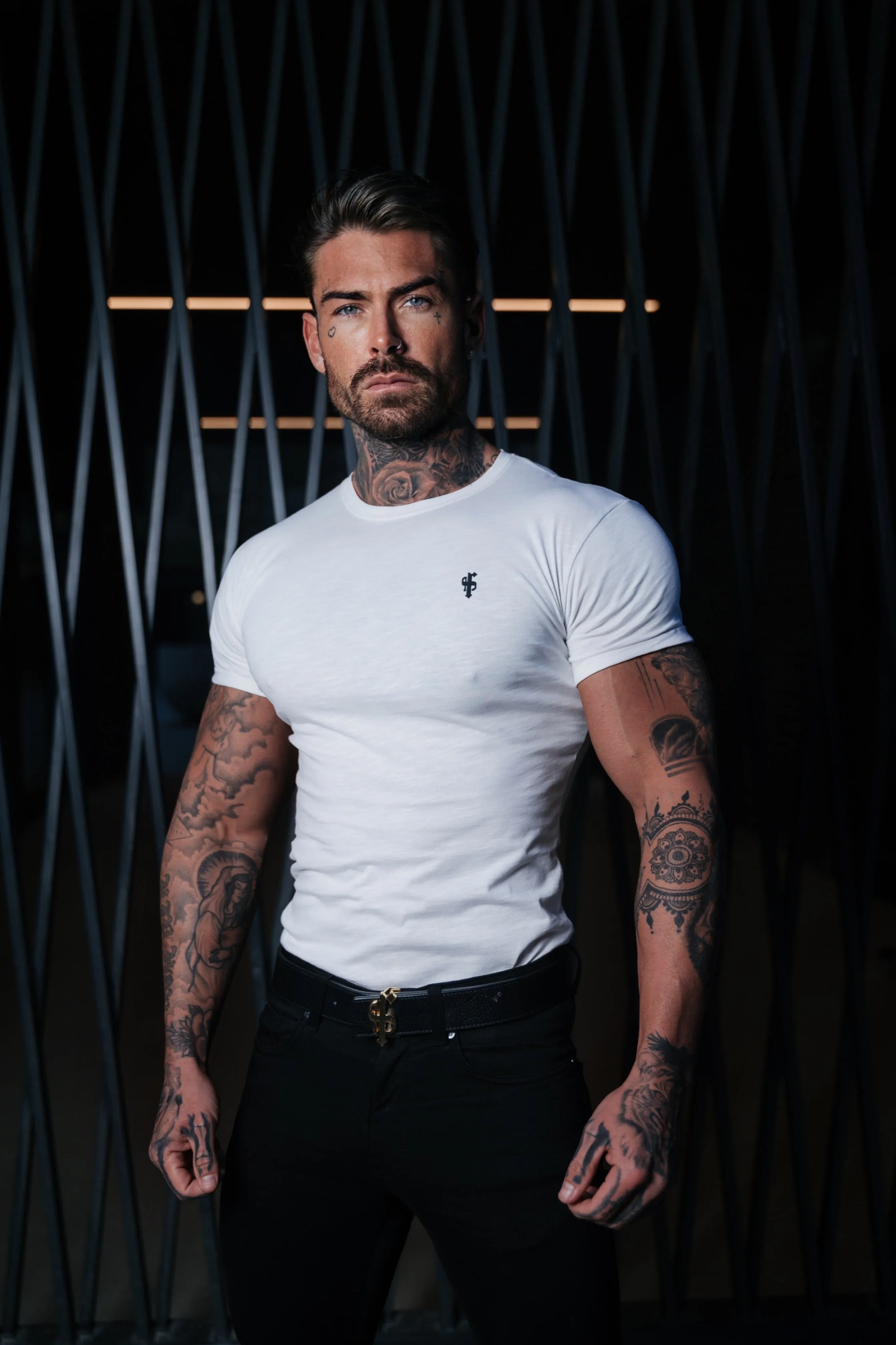 Father Sons White Slub Crew - FSH055 sold by Father Sons