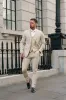 Father Sons Slim Formal Waistcoat Beige - FSW011 sold by Father Sons