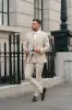Father Sons Slim Formal Waistcoat Beige - FSW011 sold by Father Sons
