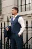 Father Sons Slim Formal Waistcoat Navy - FSW012 sold by Father Sons