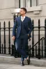 Father Sons Slim Formal Waistcoat Navy - FSW012 sold by Father Sons