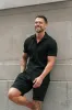 Father Sons Jersey Cord Black Shorts - FSR012 sold by Father Sons