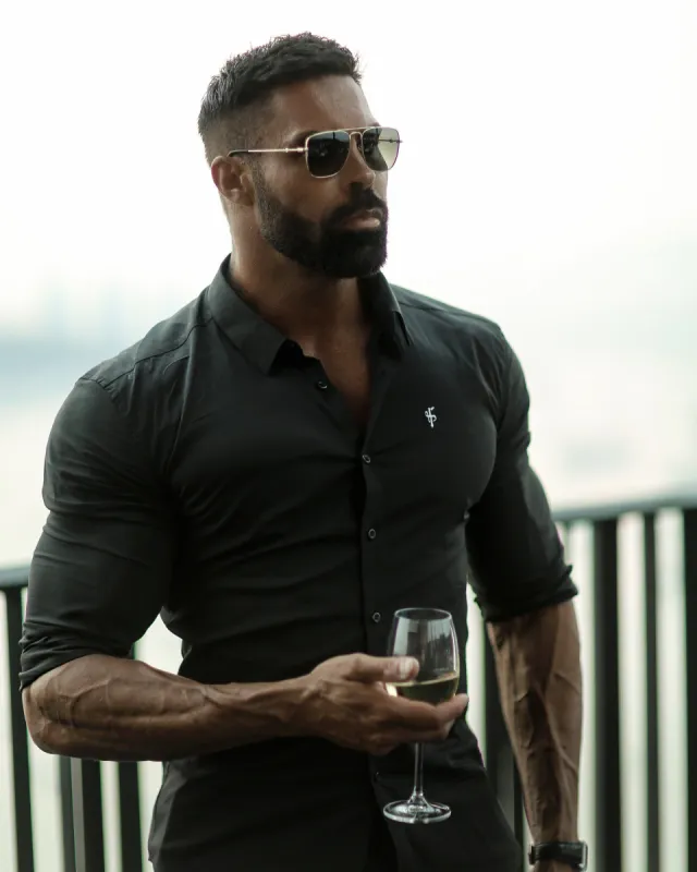 Father Sons Super Slim Stretch Classic Black - FS100 sold by Father Sons