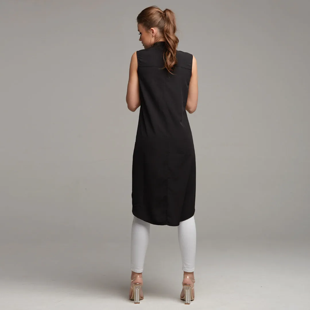 AMELIE BLACK LONGLING TUNIC - CT021 sold by Father Sons product image thumbnail 2