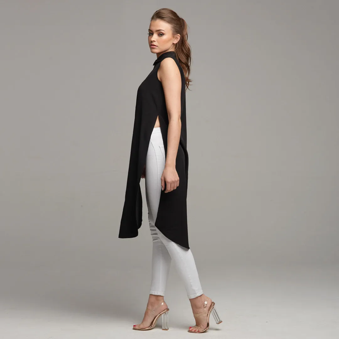 AMELIE BLACK LONGLING TUNIC - CT021 sold by Father Sons product image thumbnail 3