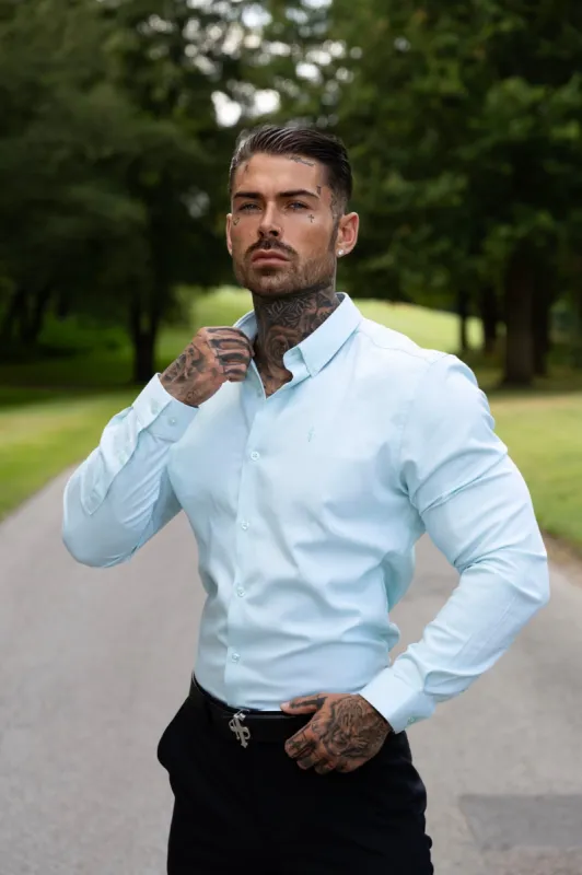 Father Sons Classic Stretch Oxford Long Sleeve Mint - FS1010 sold by Father Sons