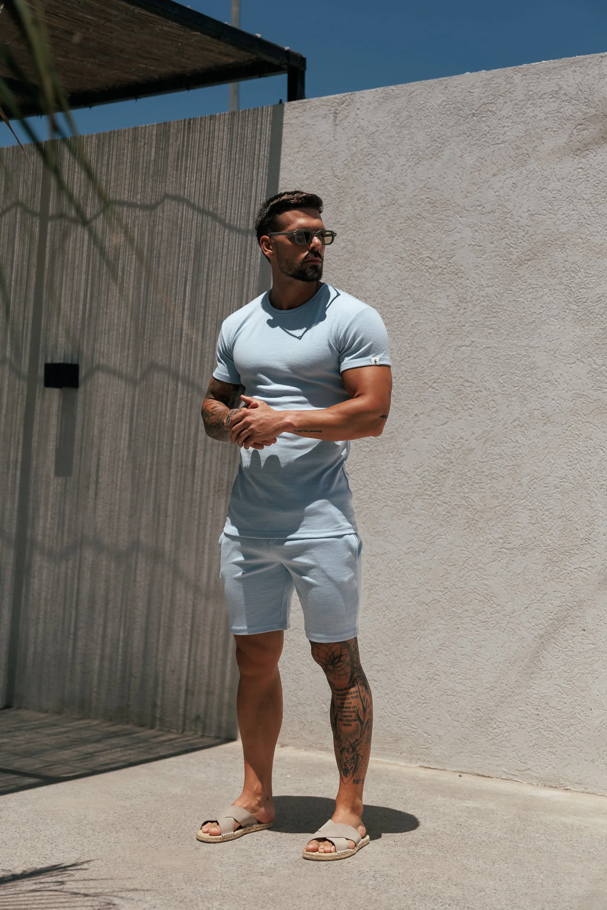Jersey Cord Light Blue T-Shirt - FSR098 sold by Father Sons product image thumbnail 2