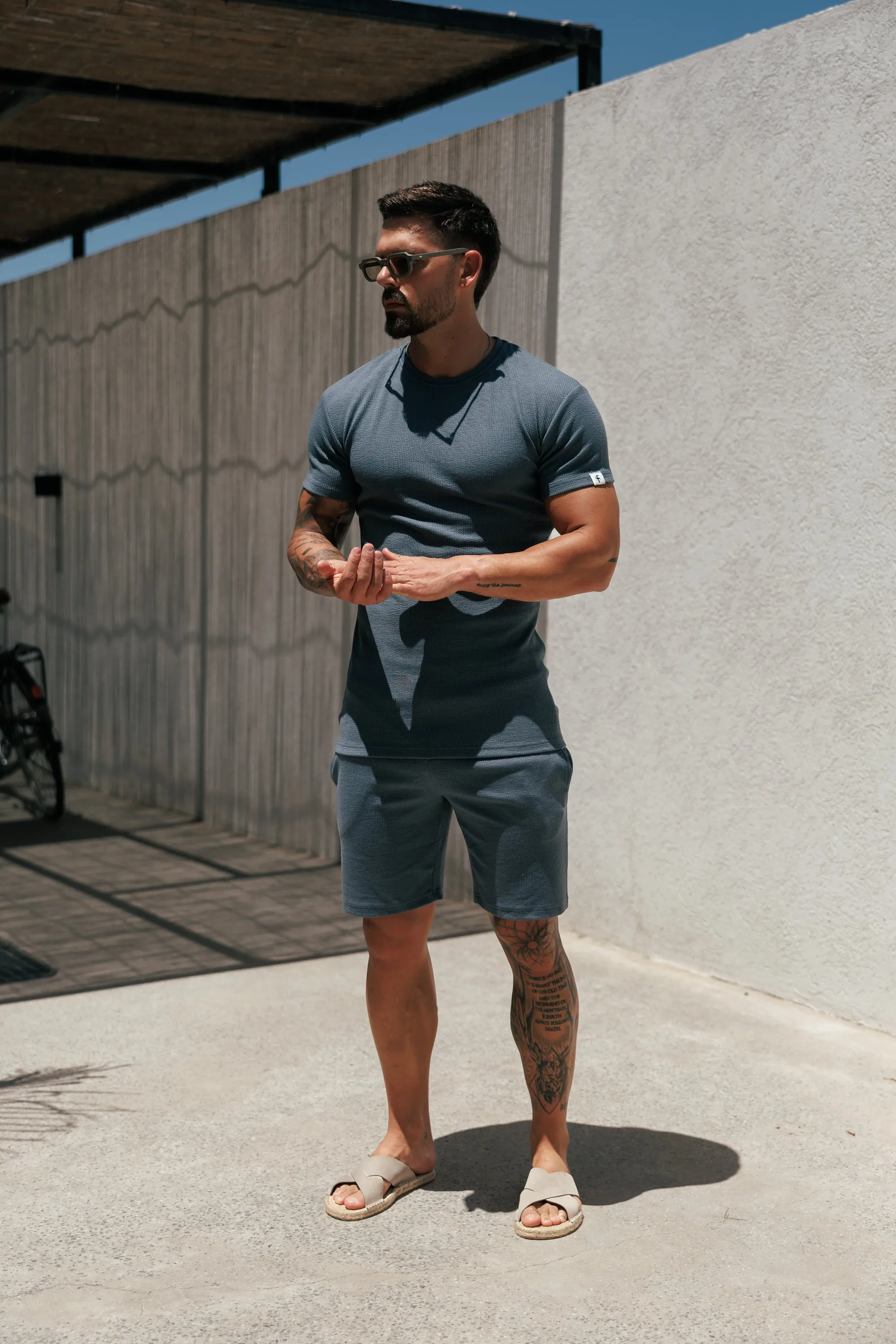 Jersey Cord Gunmetal Shorts - FSR084 sold by Father Sons product image thumbnail 3