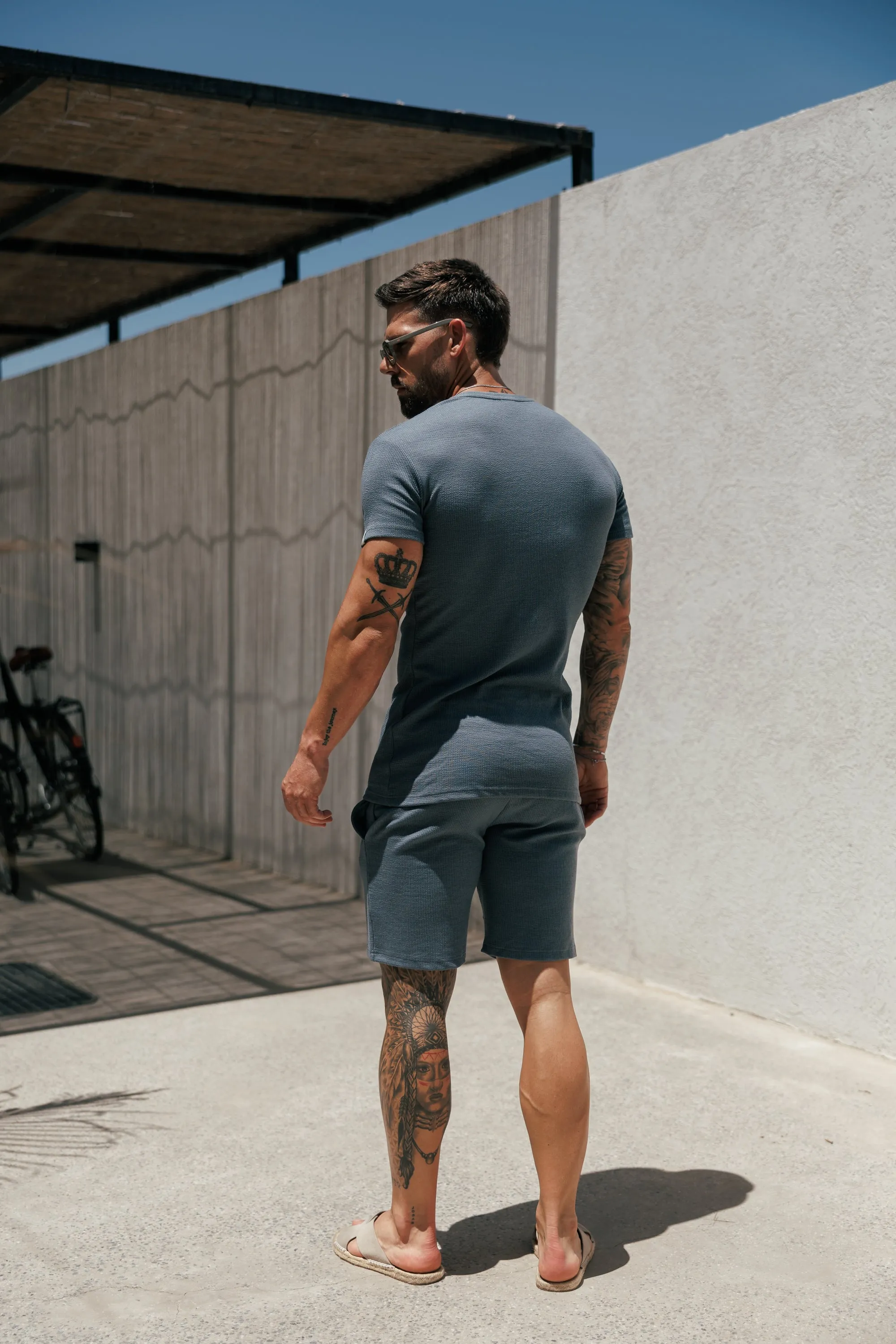 Jersey Cord Gunmetal Shorts - FSR084 sold by Father Sons product image thumbnail 4