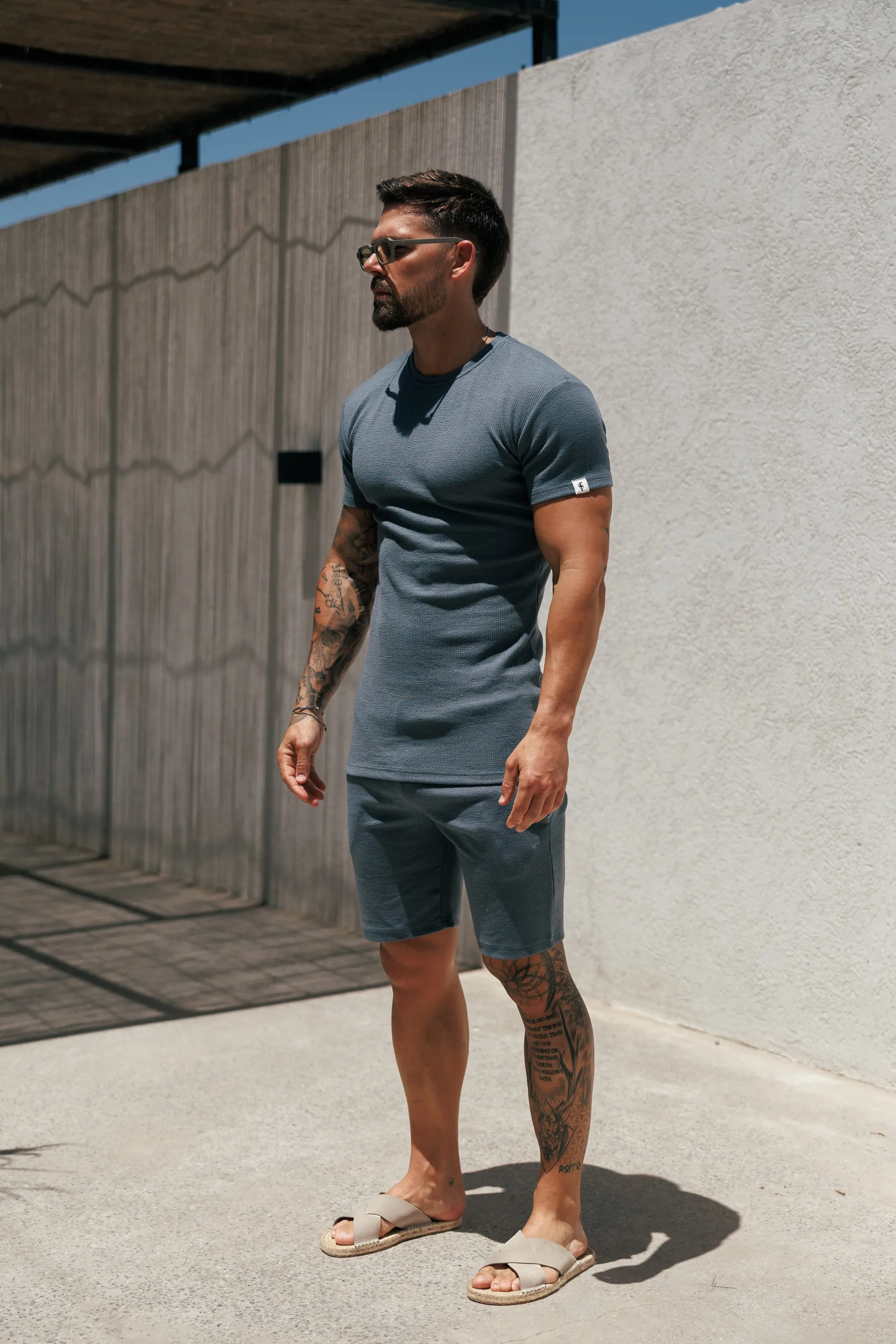 Jersey Cord Gunmetal Shorts - FSR084 sold by Father Sons product image thumbnail 2