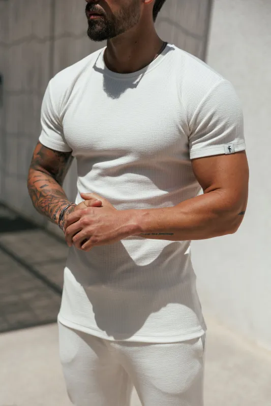 Jersey Cord White T-Shirt - FSR093 (PRE ORDER 12TH JUNE) made by Father Sons