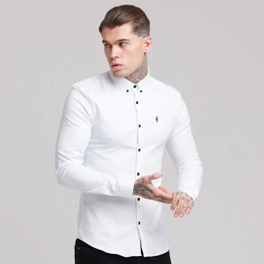 Father Sons Super Slim Stretch Classic Oxford White - FS300 sold by Father Sons product image thumbnail 3