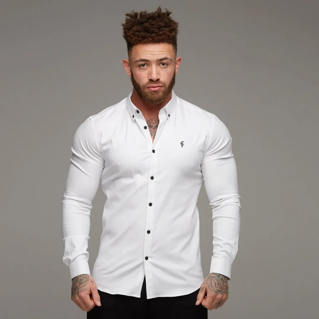 Father Sons Super Slim Stretch Classic Oxford White - FS300 sold by Father Sons product image thumbnail 5