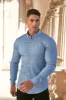 Father Sons Super Slim Stretch Light Blue Denim Long Sleeve - FS208 sold by Father Sons