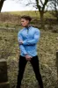 Father Sons Super Slim Stretch Light Blue Denim Long Sleeve - FS208 sold by Father Sons
