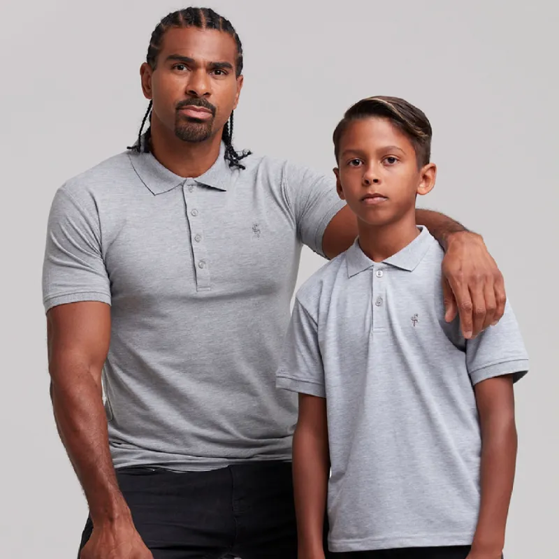Boys Classic Grey Polo Shirt - FSB018 (LAST CHANCE) sold by Father Sons