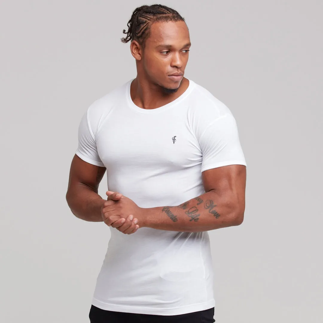 Father Sons White Bamboo Crew - FSH061 sold by Father Sons product image thumbnail 3