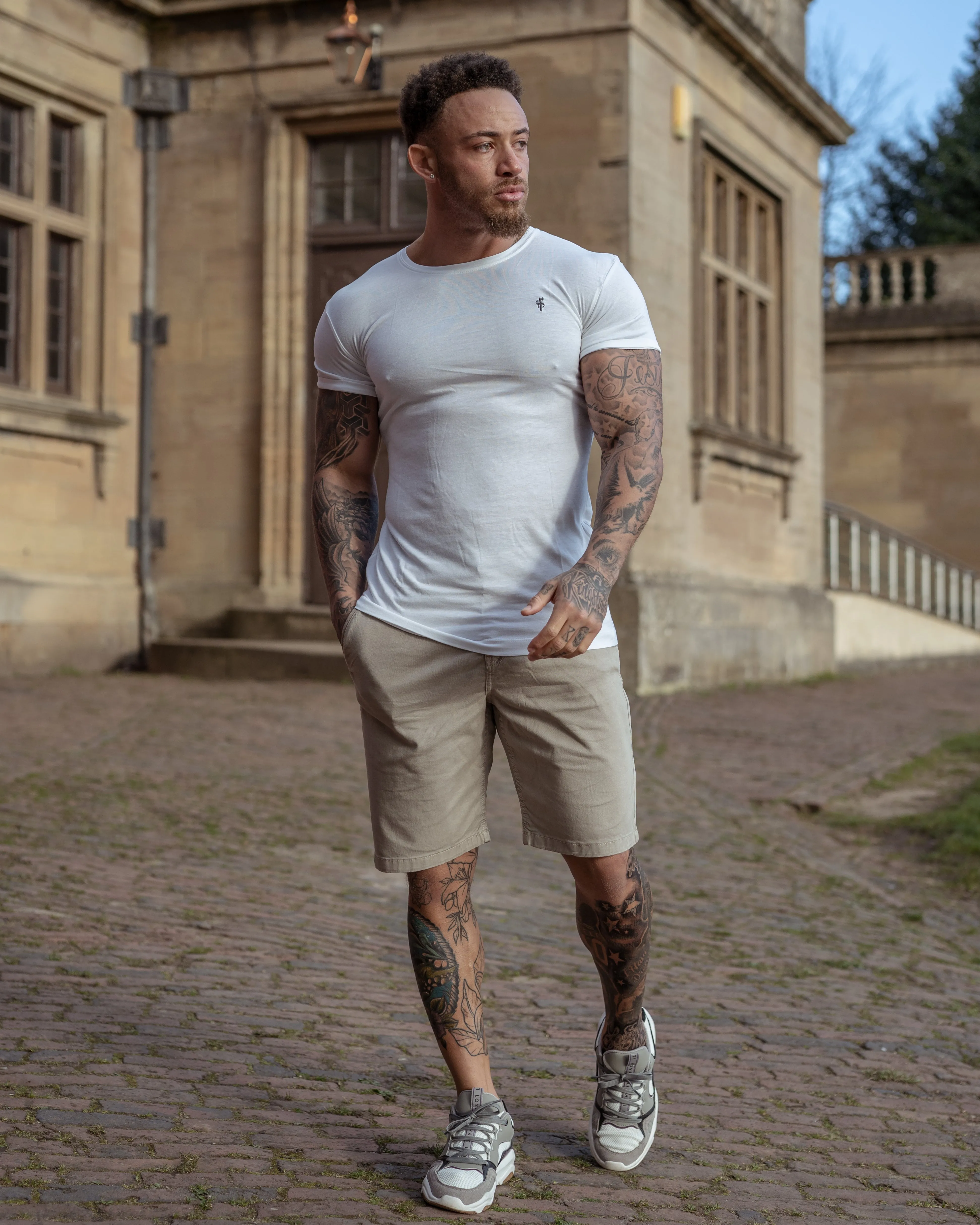 Father Sons White Bamboo Crew - FSH061 sold by Father Sons product image thumbnail 4