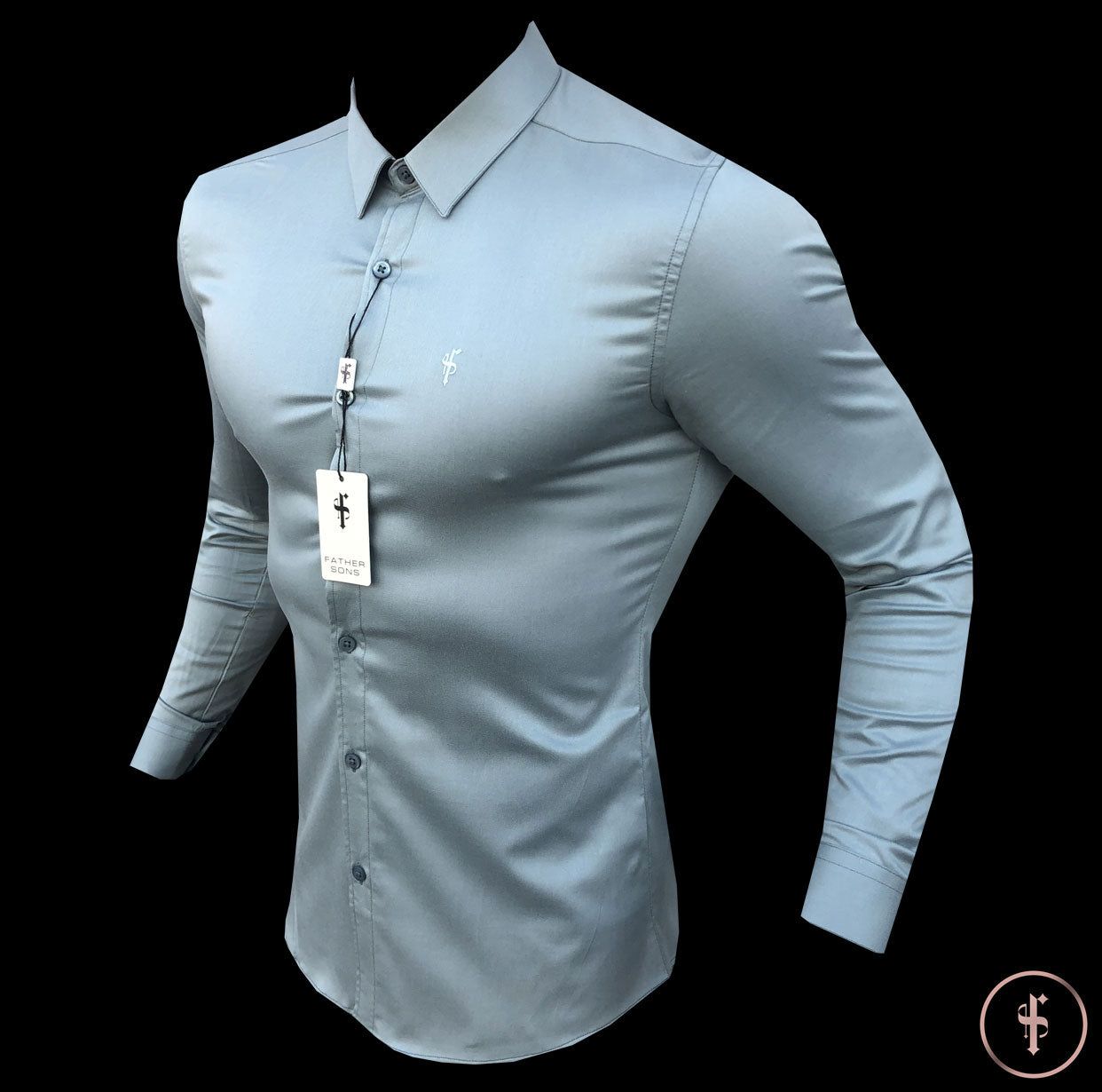 Father Sons Super Slim Luxe Ultra Stretch Slate Grey - FS539 sold by Father Sons product image thumbnail 3