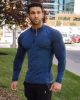 Father Sons Long sleeve Navy half zip gym top - FSM028 sold by Father Sons