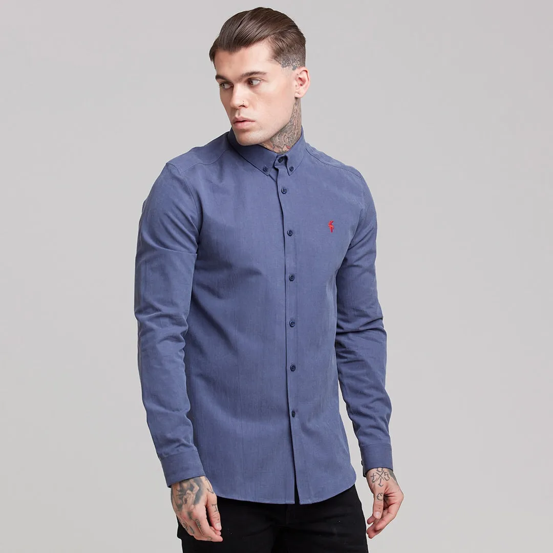 Father Sons Classic Blue Lyocell Long Sleeve (Red Emblem) - FS469 (LAST CHANCE) sold by Father Sons product image thumbnail 2