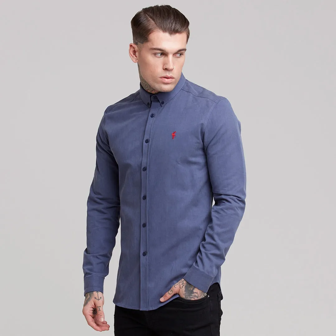 Father Sons Classic Blue Lyocell Long Sleeve (Red Emblem) - FS469 (LAST CHANCE) sold by Father Sons product image thumbnail 3