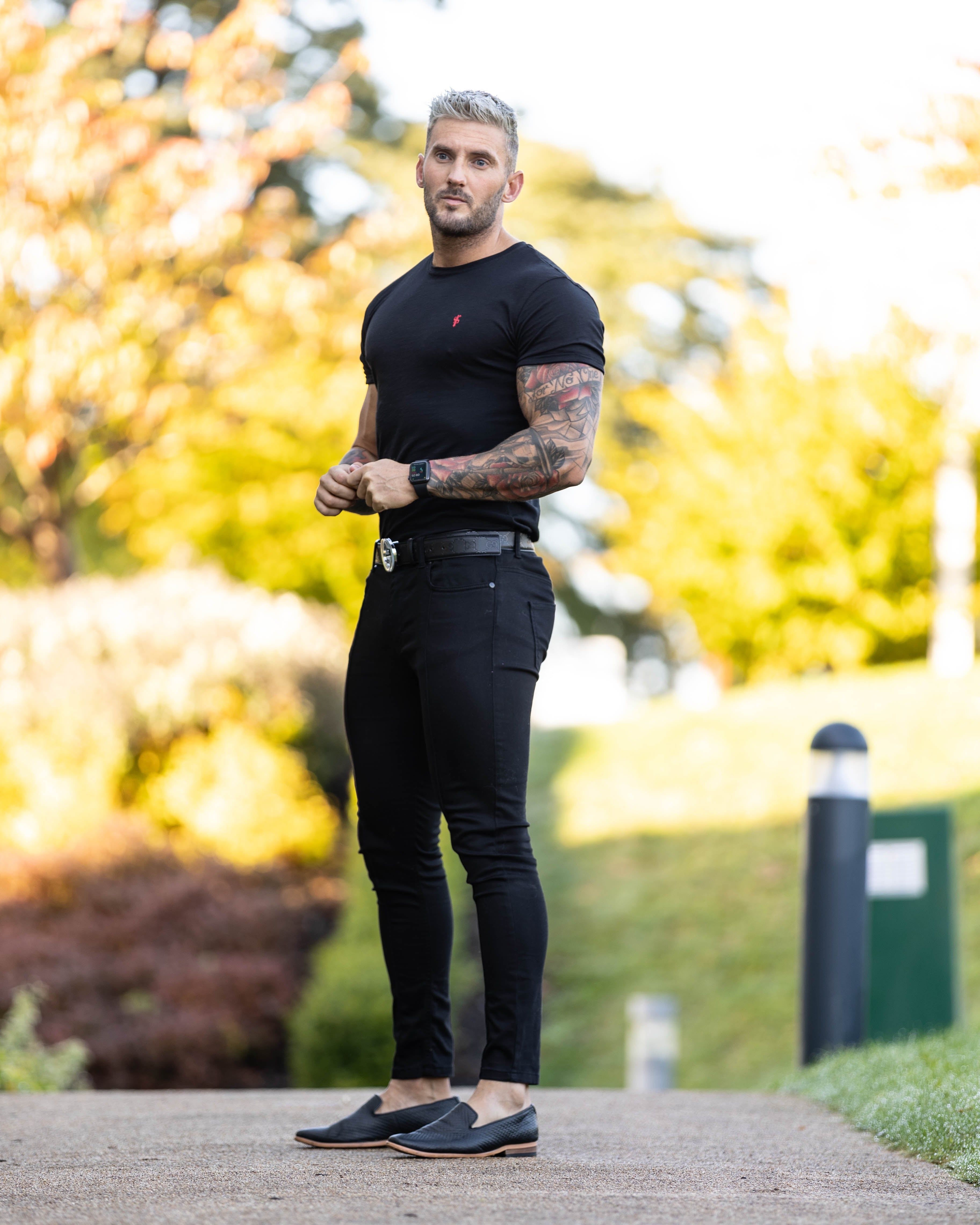 Father Sons Black / Red Slub Crew - FSH786 sold by Father Sons product image thumbnail 2