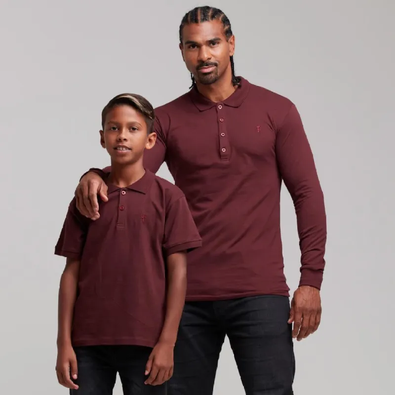 Father Sons Boys Classic Burgundy Polo Shirt - FSB022 (LAST CHANCE) sold by Father Sons